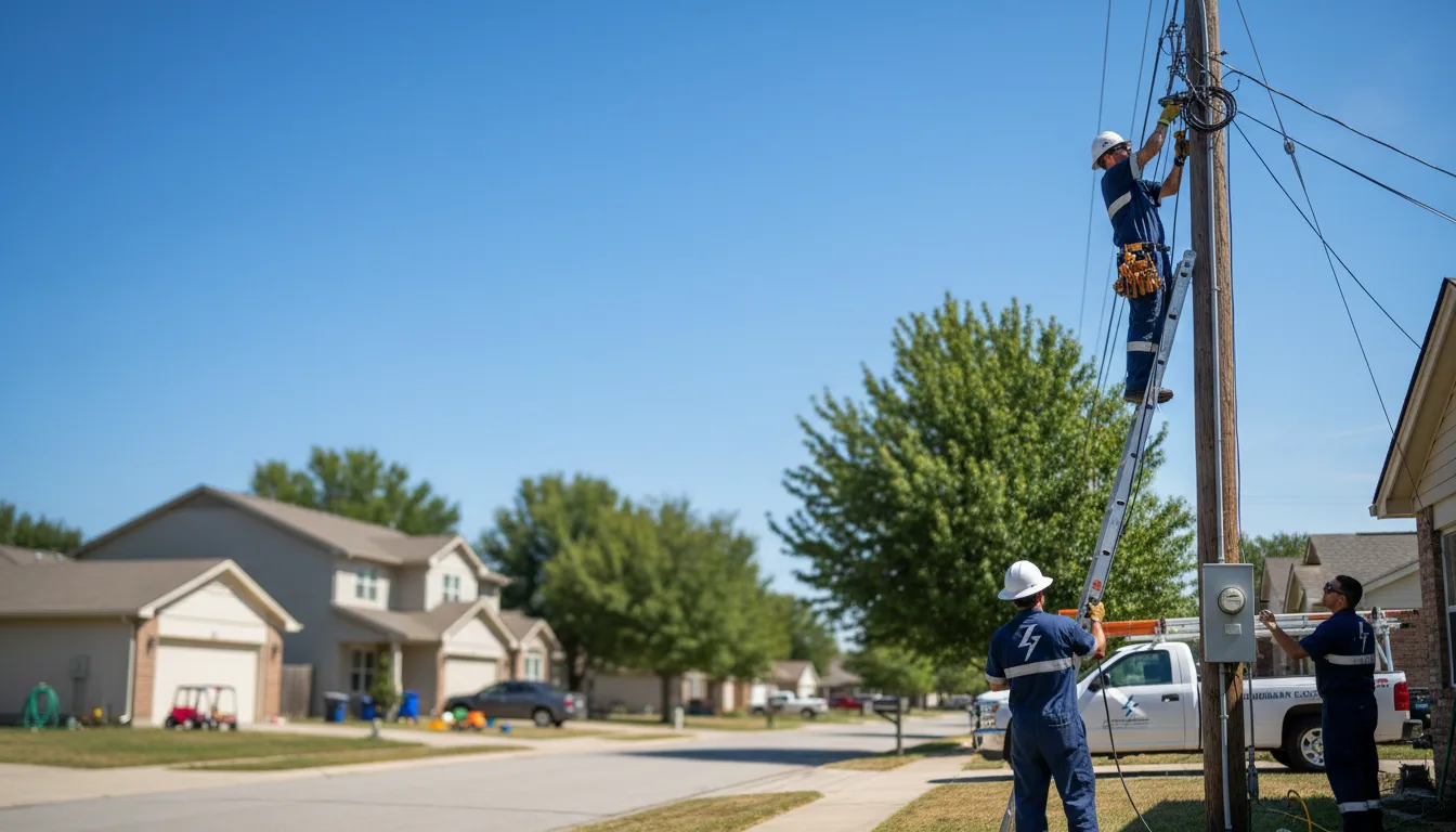 Residential electrician providing installation services in Belle Center, OH